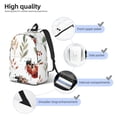 thumbnail image 4 of Rateoe Watercolor Ladybug Pattern Canvas College Laptop Backpack,Travel Daypack,Durable Rucksack Travel Notebook Bag School Backpack Book Bag for Men Women-Small, 4 of 7