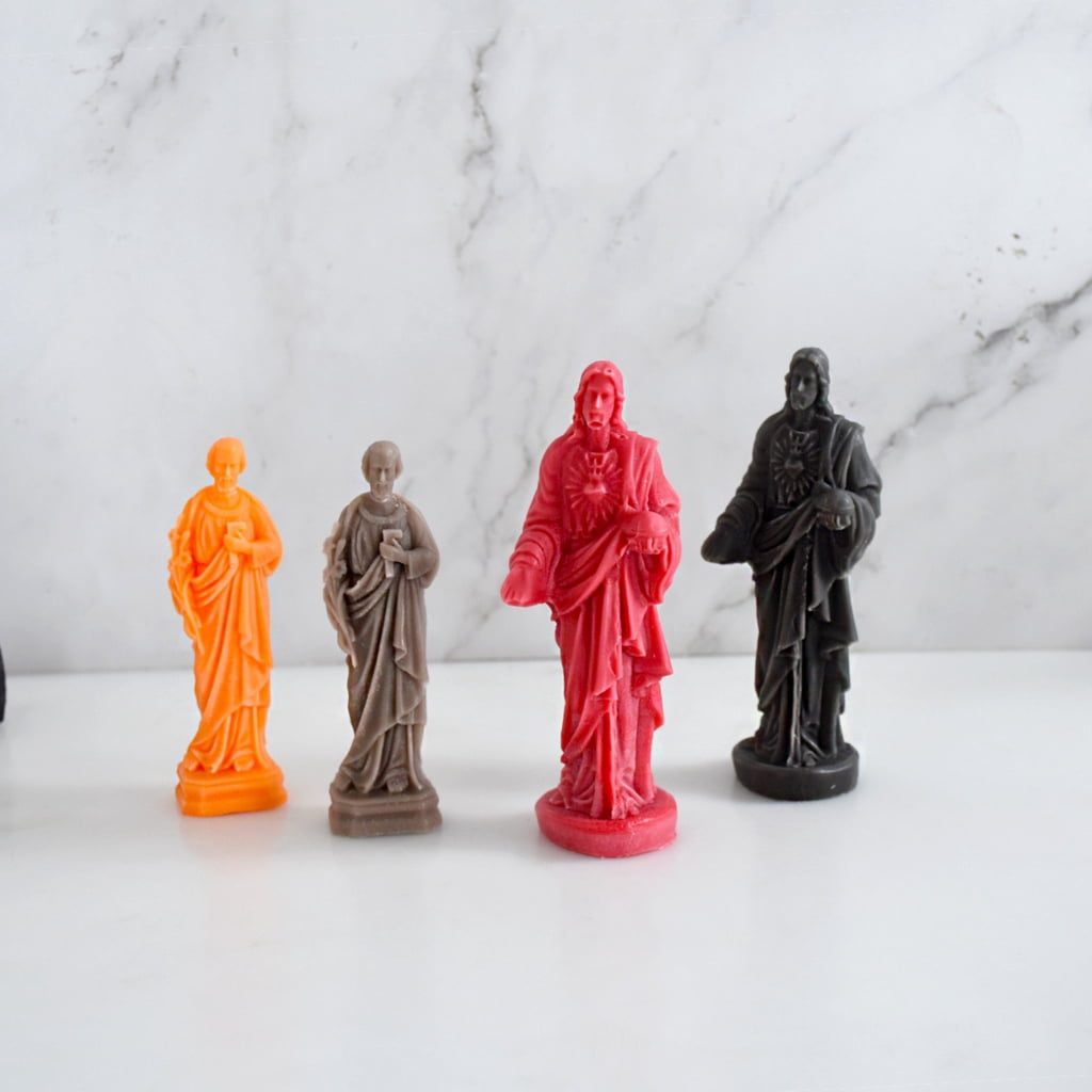 Savior Epoxy Resin Candle Mold 3D Portrait Candle Silicone Mould DIY Gypsum Casting Mould Fondant Decoration