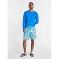 thumbnail image 2 of George Men's and Big Men's Printed Sun Shirt with Long Sleeves, UPF 50+, Sizes S-3XL, 2 of 5
