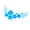Blue, variant on Walbest Universal Car Vehicle Hood Delicate Flowers Reflective Decals Sticker Decoration