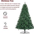 thumbnail image 3 of 7.5FT Christmas Tree, SEGMART Artificial Christmas Tree with 1400 Tips, Upgraded Indoor/Outdoor Christmas Decorations with Foldable Stand for Home, Festival, Party, LL568, 3 of 9