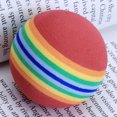 thumbnail image 3 of 20PCS Rainbow Ball EVA Sponge Ball Training Ball Stretchy Indoor Practice Balls for Indoor Playground (Random Color), 3 of 8