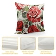 thumbnail image 4 of Qinduosi Red Roses Throw Pillow Covers Inch Set of  Valentine's Day Decorative Pillow Case Beautiful Bouquet Flower Cushion Cover for Couch Sofa Wedding Anniversary Decor Gift, 4 of 5