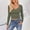 Army Green women's winter crop top a1, variant on Women's Winter V Neck Long Sleeve Ruched Crop Top Casual Slim Pullover Tops Solid Dressy Blouses for Fall, Wine M