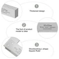 thumbnail image 3 of Raindrops  Mini Small Square Practical Ruler Lightweight Angle, 3 of 8