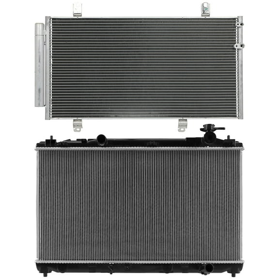 cciyu Aluminum Radiator Replacement 2010-2011 for Toyota for Camry Replacement CU13159, CU13160 Plastic Radiator Auto Parts Complete radiator Radiator Engine Coolant Radiator Assembly Radiator
