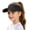 Black, variant on Bibifish Kids Visor Hats Solid Color Foldable Tennis Cap Outdoor Sports Hiking Casual Sun Headwear