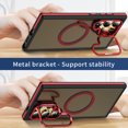 thumbnail image 2 of Dteck Magnetic Case for Samsung Galaxy S23 Ultra ,Shockproof Translucent Matte PC+TPU Case Compatible with MagSafe Built-in Camera Stand  Back Cover for Samsung Galaxy S23 UltraRed, 2 of 8