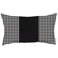 thumbnail image 2 of Classic Black Houndstooth Lumbar Throw Pillow, 2 of 5