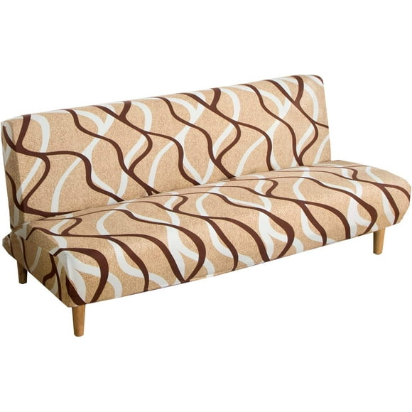 Armless Sofa Cover 3 Seater/2 Seater Stretch Sofa Throw for Sofa Bed S