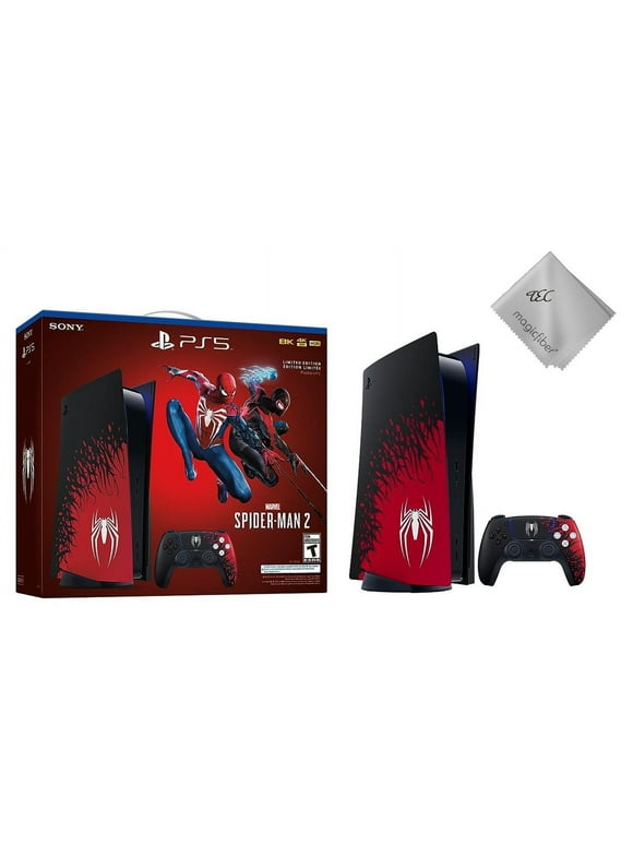 2023 Newest TEC Sony PlayStation_PS5 Gaming Console(Disc Edition) with Marvels Spider-Man 2 Bundle Limited Edition
