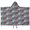 DarkGreen Dinosaurs Pattern, variant on Dinosaur and Cactus Pattern Hooded Bath Towel,50"x30" for Ages 3 To 12 Kids, Quick Dry Lightweight Soft Microfiber Hood Beach Towel Cover Up for Kids