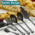 thumbnail image 5 of 5/8pcs Gothic Style Serving Utensils, Fine Stainless Steel Serving Spoon, Serving Slotted Spoon, Serving Fork Pie Server Butter Knife, Kitchen Utensil, 5 of 5