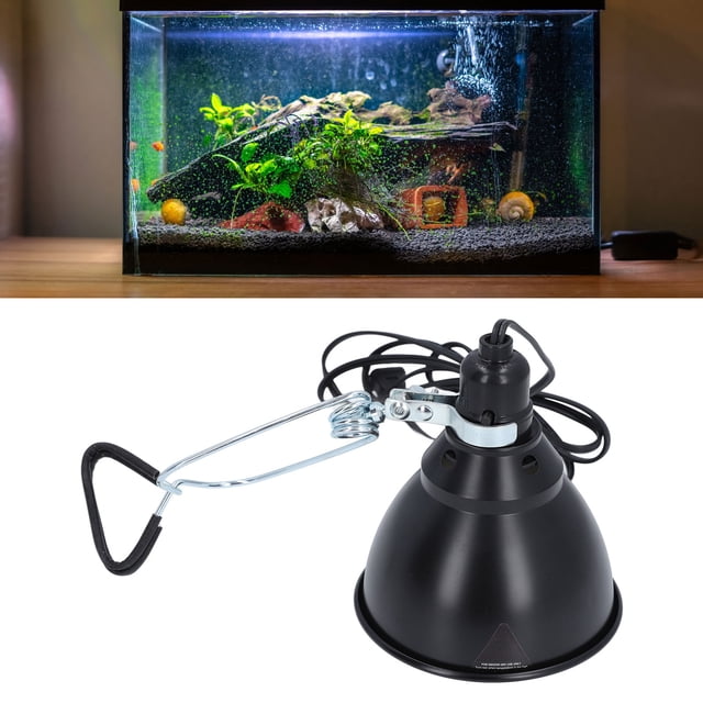 Reptile Deep Dome Fixture, 250W Load Aluminum US Plug 110V Versatile Rotatable Reptile Light Fixture Heat Resistant for E26 UVA UVB Bulb