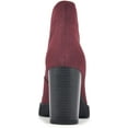 thumbnail image 5 of White Mountain Womens Thoughtful Faux Suede Platform Ankle Boots, 5 of 6