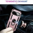 thumbnail image 2 of Dteck Case for Google Pixel 9 Pro XL, with Finger Ring Holder Kickstand, Military Grade Stand Cover Phone Cases Compatible for Google Pixel 9 Pro XL, Rosegold, 2 of 7