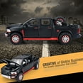 thumbnail image 3 of Vogacara 2 uds juguete de modelo de coche de aleación-pintura de protección del medio ambiente mano de obra Pickup sonido Ram aleación de Kits de construcción modelo blanco, 3 of 6