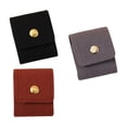thumbnail image 1 of Mini organizador de joyas, 3 unidades, bolsa enrollable, multifuncional, fácil de transportar, plegable, con hebilla para collares y anillos. Negro marrón gris, 1 of 7