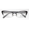 thumbnail image 2 of NEW BOBBI BROWN THE ROZA WOMENS/LADIES CAT EYE HALF-RIM SEMIMATTE / BLACK STUNNING CAT EYE VISION CARE FRAME DEMO LENSES 50-18-135 SPRING HINGES EYEGLASSES/EYE GLASSES, 2 of 9