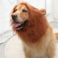 thumbnail image 4 of Brown Lion Head Wig for Dogs, Small, Realistic & Funny Cosplay Wig with Tail, Adjustable, Durable Polyester, Perfect for Halloween, Pet Parades, and Cosplay Events Wedding, Halloween, Christmas,Seas, 4 of 6