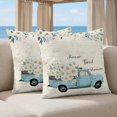 thumbnail image 5 of Pillow Covers 20x20 Set of 2, Spring Daisy Square Throw Pillow Covers for Couch/Sofa/Living Room, White Flowers Blue Country Car Rustic Botanical Decorative Soft Pillowcases for Couch Throw Pillows, 5 of 9