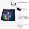 thumbnail image 3 of Sikiie Magic Mushrooms ,Fireflies Print Men's Boxer Briefs, Elastic Waistband Boxer Briefs Leggings-Medium, 3 of 5