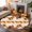 Brown, variant on Thanksgiving Fall Bathroom Mat 2x3 FT,Non Slip Small Kitchen Mat,Turkey Sunflowers Pumpkin Fruit Stripes Washable Soft Backed Front Door Throw Rug Indoor Outdoor Doormat for Entryway Sink