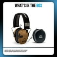 thumbnail image 6 of Walker's Razor Slim Electronic Muffs (Battle Brown) Bundle with Hearing Protection Case (Black) (2 Items), 6 of 6