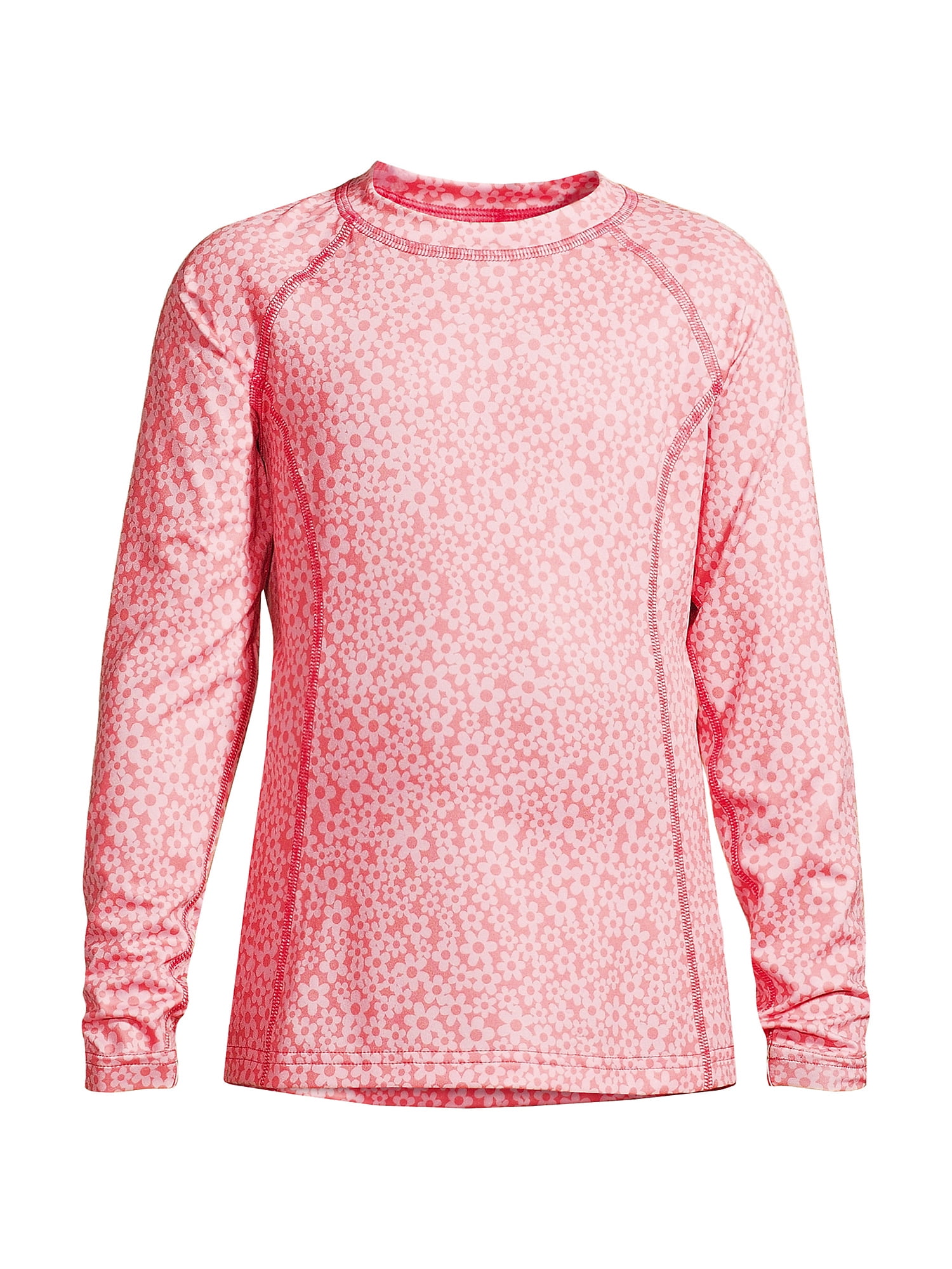 Lands' End Girls Thermal Base Layer Long Underwear Thermaskin Crew Neck