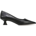 thumbnail image 2 of Franco Sarto Women's Diva Pointed Toe Heel Pump Black Leather 7W, 2 of 3