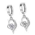 thumbnail image 3 of 1 par de pendientes de aro con colgante de corazón para novia, esposa, madre, fecha de boda, fiesta, joyería artística, regalo personalizado Ropa, zapatos y accesorios Miscelánea Blanco Jumpingount AP010500-01B, 3 of 6