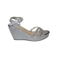 thumbnail image 2 of SANDALIA DE VESTIR LEON MUJER PLATA TEXTIL 3591 LEON  3591p, 2 of 4
