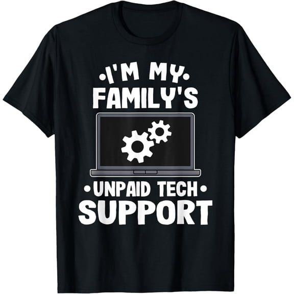 Funny Graphic T-Shirt for Men Computer Engineer Tech Support Theme