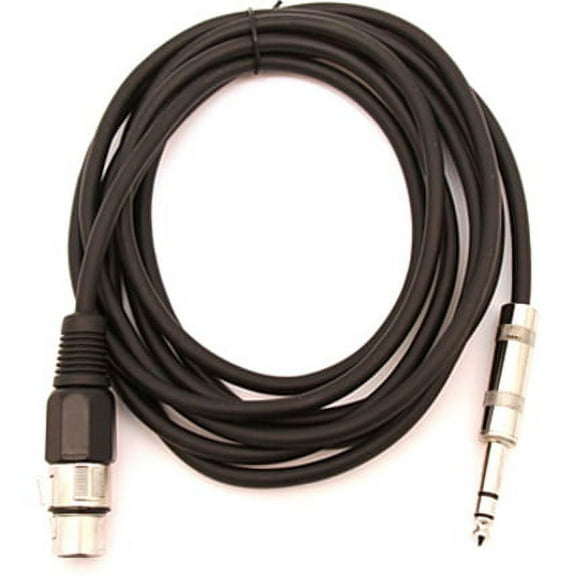 Seismic Audio SATRXL-F10, Black 10' XLR Female to TRS Patch Cable