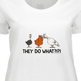 thumbnail image 4 of Inktastic Thanksgiving Turducken Rumors 'They do What?' Women's Plus Size T-Shirt, 4 of 5