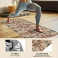 thumbnail image 4 of Orange Ethnic Geometric Pattern Hot Yoga Mat Towel Non Slip for Hot Yoga - Quick-Drying Yoga Mat Cover with 4 Corner Pockets with Travel Bag - Hot Yoga Towel Non Slip 74"x26", 4 of 6
