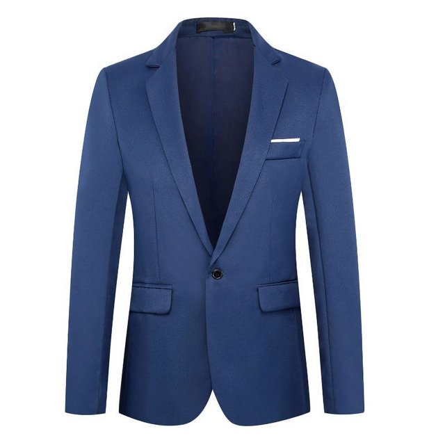 Traje de talla grande para hombre, estilo coreano, informal, ajustado, de una sola fila, con un botón, para jóvenes, chaqueta de primavera y otoño, traje pequeño