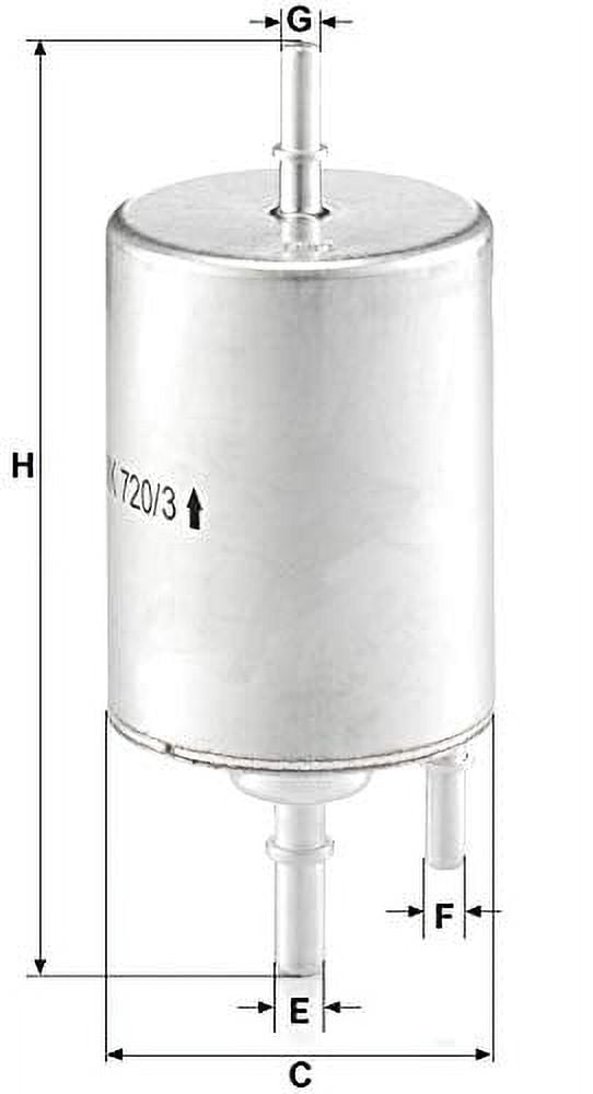Fuel Filter Fits select: 2005-2009 AUDI A4, 2007-2011 AUDI A6