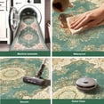 thumbnail image 2 of 2'x6' Runner Rug,Modern Faux Wool Washable Rugs Runner for Hallway Non-Slip Long Kitchen Rug, Vintage Low Pile Indoor Carpet for Porch Laundry Entryway Entrance, 2 of 7