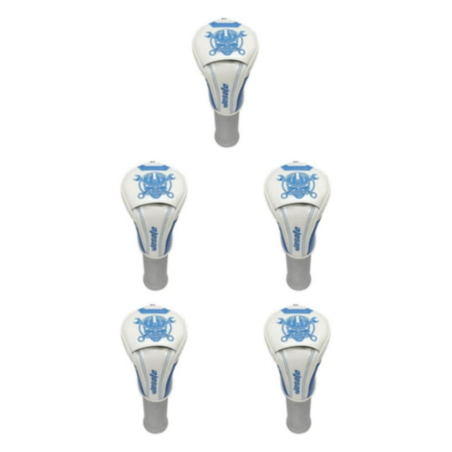 Baohd Durable Golf Driver Headcover PU Leather Guard Club Cover UT Head White No.1 37CM 5Set