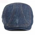 thumbnail image 3 of SikaFu Berets Adjustable Cap Vintage Cotton Denim Beret Hat Ivy Newsboy Flat Cap Retro Artist Painter Hat Men Women Beret Cap, 3 of 6