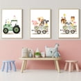 thumbnail image 3 of 3pcs Farm Tractor Prints Farm Animal Wall Art for Rural Farmhouse Living Room Decor Cute Animal Canvas Poster Unframed, 3 of 4