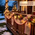 thumbnail image 6 of Clearance Under $1 Christmas Wired Ribbon, 1 Roll Burlap Plaid Holiday Ribbon, Khaki 6x457cm, DIY Bows Wreath Xmas Tree Wrapping Decor, 6 of 7
