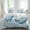 Off White, variant on Light Blue Space Rocket Set of 4 Bedding Quilt Covers, Modena Abstract Universe Planet 4-Piece Bed Sheet Set with Extra Soft Bed Sheets Quilt Cover Pillowcase, Twin