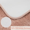 thumbnail image 5 of PiccoCasa Luxury Soft Plush Shaggy Thick Microfiber Bath Mat Floor Mat Non-slip Rubber Back Salmon Pink 20" x 31", 5 of 7