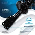thumbnail image 5 of Detroit Axle - Struts Shocks for Chevy Malibu Pontiac G6 Saturn Aura Complete 2 Front Struts with Coil Springs 2 Rear Shock Absorbers Replacement Ready Struts, 5 of 7