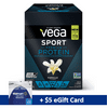 Vega Sport Vegan Plant Protein Powder, Vanilla, 30g Protein, 12 Ct, with FREE $5 eGift Card Promo