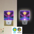 thumbnail image 2 of Yayeee LED Night Light for The Home Plug in With Light Sensors 2 Pack, Purple Neon Road, 2 of 6
