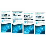 Bausch + Lomb Muro 128 Solution 5% 15 Ml Ct, - 4 Pack