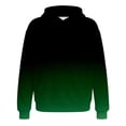 thumbnail image 2 of Bysome Boys Sweatshirts Gradient Long Sleeve Hooded Tops Autumn Casual Boys Hoodies Size 7-8 Years Dark Green, 2 of 4